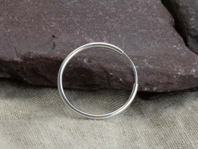 Sterling Silver Endless Hoops 20mm Pack of 2 - Standard Image - 6