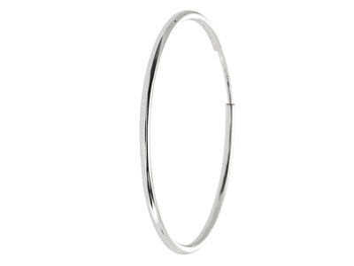 Sterling Silver Endless Hoops 30mm Pack of 2 - Standard Image - 4