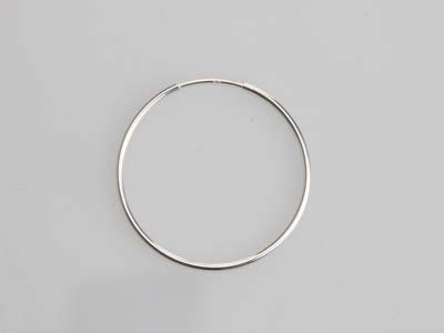 Sterling Silver Endless Hoops 30mm Pack of 2 - Standard Image - 5