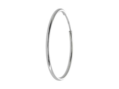 Sterling Silver Endless Hoops 26mm Pack of 2 - Standard Image - 4