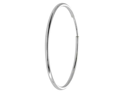 Sterling Silver Endless Hoops 28mm Pack of 2 - Standard Image - 4