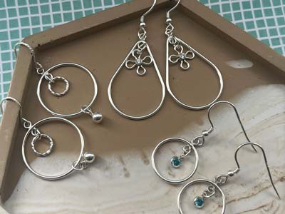 Sterling Silver Drop Hoop With     Closed Jump Ring Inside 15mm       Pack of 2 - Standard Image - 6