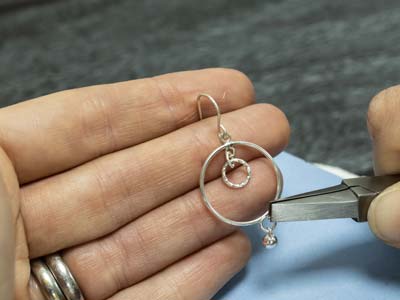 Sterling Silver Drop Hoop With     Closed Jump Ring Inside 20mm       Pack of 2 - Standard Image - 7