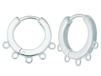 Sterling Silver 14mm Chandelier    Earrings With 5 Drops Pack of 2
