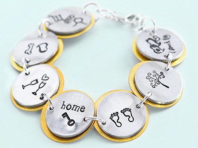 Sterling silver discs outlet for stamping