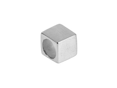 Sterling Silver Cube 6mm           Stamping Blank Pack of 3 - Standard Image - 1
