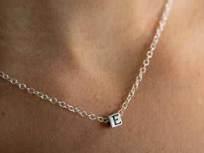 Sterling Silver Letter Y 5mm Cube  Charm Pack of 3 - Standard Image - 4