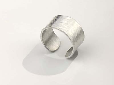 Sterling Silver Ring 12mm X 57mm   Stamping Blank - Standard Image - 2