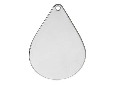 Sterling Silver Teardrop 20x28mm   Stamping Blank Pack of 3