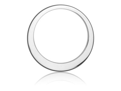 Sterling Silver Offset Washer 32mm - Standard Image - 1