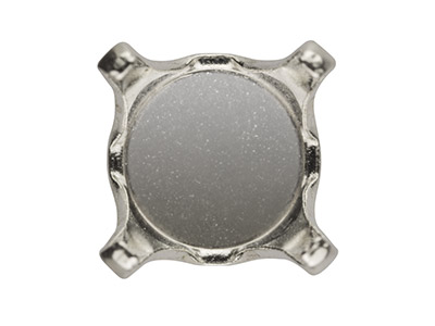Sterling Silver Buttercup 4 Claw   Ear Stud 8mm - Standard Image - 2