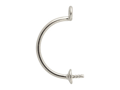 Sterling Silver Interchangeable    Earring Enhancer With Cup And Peg  Pack of 2 - Standard Image - 1