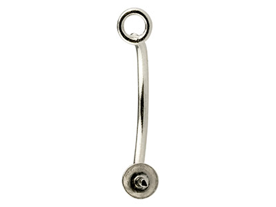 Sterling Silver Interchangeable    Earring Enhancer With Cup And Peg  Pack of 2 - Standard Image - 2