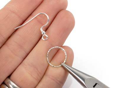 Sterling Silver Hook Wires, Pack of 6, With Bead And Loop - Standard Image - 4