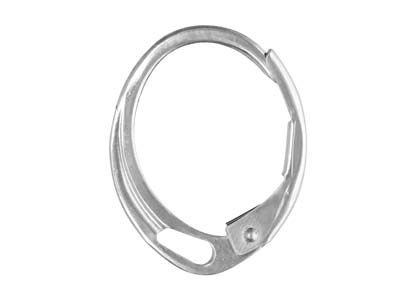 Sterling Silver Continental        Ear Wire With Integrated Loop
