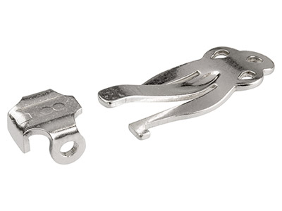 Sterling Silver Ear Clip Flat      Stamped Medium Unassembled