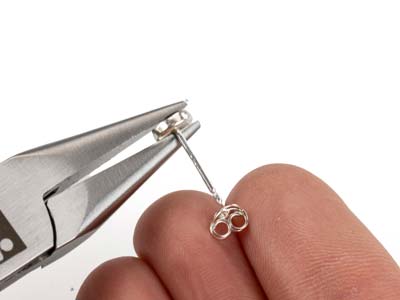 Sterling Silver Earring Back Scroll Small Pack of 20 - Standard Image - 4