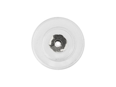 Sterling Silver Silicone Slider    Disc Pack of 2 - Standard Image - 2