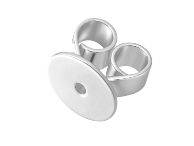 Sterling Silver Heartback Scroll   Medium Pack of 6