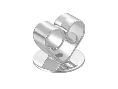 Sterling Silver Heartback Scroll   Medium Pack of 6 - Standard Image - 2