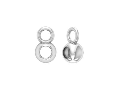 Sterling Silver Bead Bail 4mm      Pack of 10