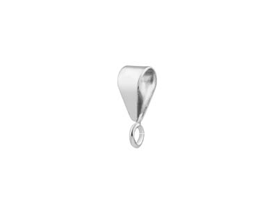 Extra Large Sterling Silver Clip-On Bail for Pendant Clip On Chain Easy To Use 