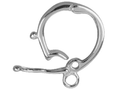 Sterling Silver Clip On Bail 15mm  Long With 10mm Opening - Standard Image - 2