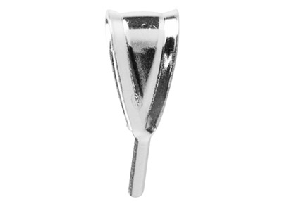 Sterling Silver Large Fluted Bail - Standard Image - 1