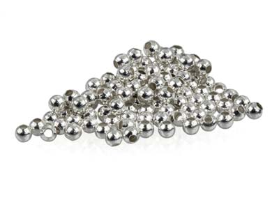 Sterling Silver Crimp Bead 2mm     Pack of 100 - Standard Image - 2