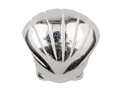 Sterling Silver Shell Charm Bead - Standard Image - 2