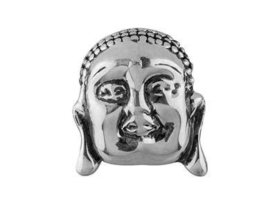 Sterling Silver Buddha Charm Bead - Standard Image - 1