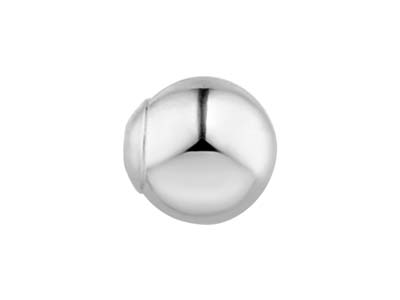 Sterling Silver 1 Hole Ball With   Cup 4mm - Standard Image - 3
