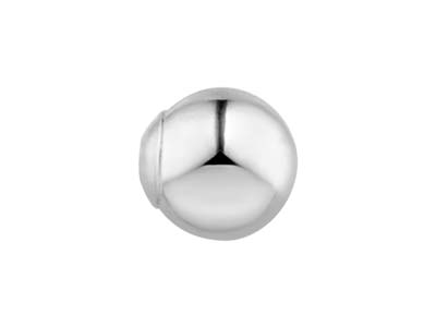 Sterling Silver Light Weight 1 Hole Bead With Cup 5mm Pack of 5 - Standard Image - 3