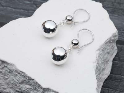 Sterling Silver Light Weight 1 Hole Bead With Cup 6mm Pack of 5 - Standard Image - 6