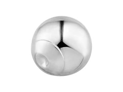 Sterling Silver 1 Hole Ball With   Cup 12mm - Standard Image - 1