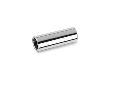 Sterling Silver Plain Round 10x4mm Tube Beads Pack of 25 3.5mm Hole   Diameter - Standard Image - 1