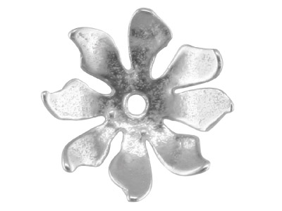 Sterling Silver Flower Bead Cup    11mm