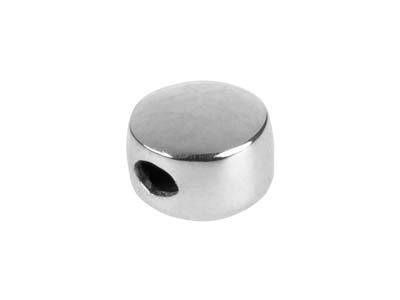 Sterling Silver Silicone Stopper   Ellipse 7mm Bead - Standard Image - 1