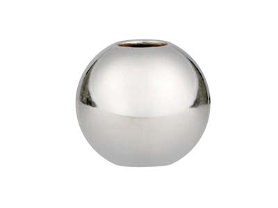 Sterling Silver Silicone Stopper   Round 10mm Bead