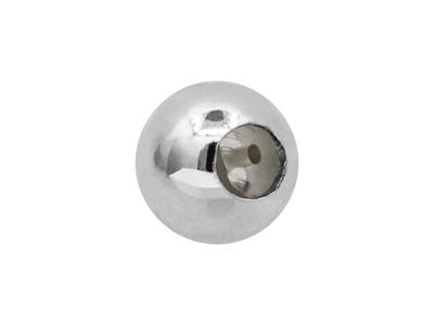 Sterling Silver Silicone Stopper   Round 4mm Bead - Standard Image - 3