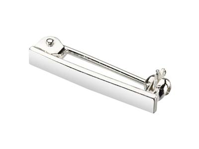 Sterling Silver Brooch Back With Revolver Safety Catch, Complete, 25mm, 100% Recycled Silver - Standard Image - 2