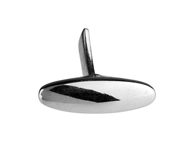 Sterling Silver Whale Tail Cufflink Oval - Standard Image - 3