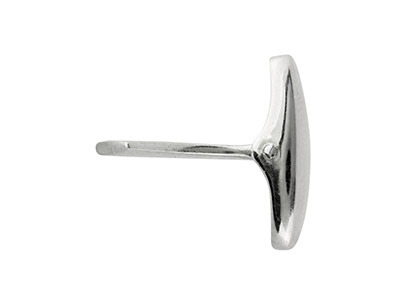 Sterling Silver Whale Tail Cufflink Oval - Standard Image - 6