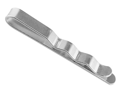 Sterling Silver Tie Slide 50x6mm,  Wide Unhallmarked 100 Recycled    Silver