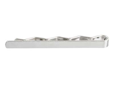 Sterling Silver Tie Slide 55x5mm Wide Unhallmarked 100% Recycled Silver - Standard Image - 3