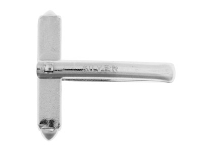 Sterling Silver Cuff Link S-arm    Assembled Heavy Weight, 100%       Recycled Silver - Standard Image - 2