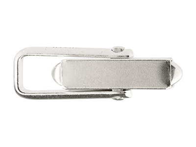 Sterling Silver Cuff Link Square   Bar With U Arm, Assembled,         Heavy Weight, 100% Recycled Silver - Standard Image - 2