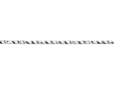 Sterling Silver Twisted Diamond Cut Strip Wire 1.5mm - Standard Image - 1