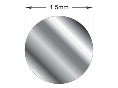 Sterling Silver Sparkle Wire 1.5mm Half Hard - Standard Image - 7
