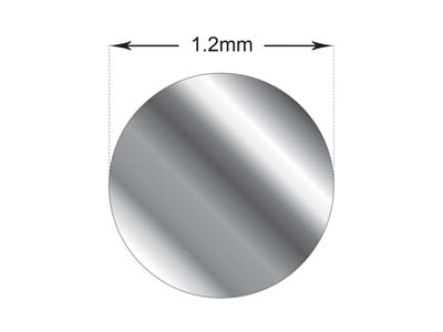 Sterling Silver Sparkle Wire 1.2mm Half Hard - Standard Image - 5